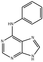 N-苯基-N-(9H-嘌呤-6-基)胺 结构式