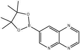 吡啶[2,3-B]吡嗪-7-基硼酸频那醇酯 结构式