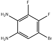 5-溴-3,4-二氟苯-1,2-二胺 结构式