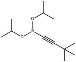 (3,3-二甲基-1-丁炔)硼酸二异丙酯 结构式