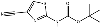 (4-氰基噻唑-2-基)氨基甲酸叔丁酯 结构式