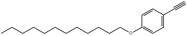 1-(十二烷氧基)-4-乙炔基苯 结构式