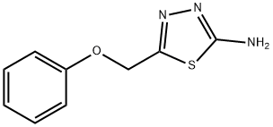 2-氨基-5-(苯氧基甲基)-1,3,4-噻二唑 结构式