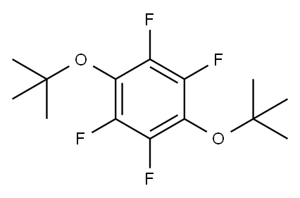 1,4-双(叔丁氧基)四氟苯 结构式