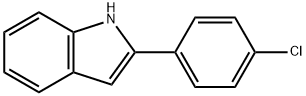 2-(4-氯苯基)吲哚 结构式