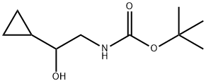 氨基甲酸,(2-环丙基-2-羟乙基)-,1,1-二甲基乙酯 结构式