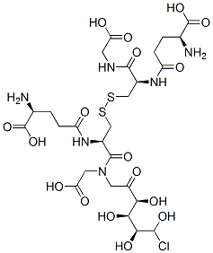 6-chlorofructos-1-yl-glutathione 结构式