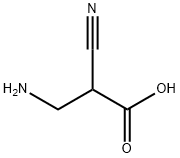 3-Amino-2-cyanopropionic acid 结构式