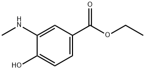 4-羟基-3-(甲基氨基)苯甲酸乙酯 结构式