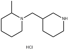 2-Methyl-1-(3-piperidinylmethyl)piperidinedihydrochloride 结构式