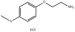 {2-[4-(甲巯基)苯氧基]乙基}胺盐酸盐 结构式