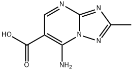 7-氨基-2-甲基[1,2,4]三唑并[1,5-A]嘧啶-6-羧酸 结构式