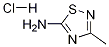 3-甲基-1,2,4-噻二唑-5-胺盐酸盐 结构式