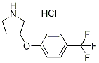 3-(4-三氟甲基苯氧基)吡咯烷盐酸盐 结构式