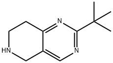 2-(叔丁基)-5,6,7,8-四氢吡啶并[4,3-D]嘧啶 结构式