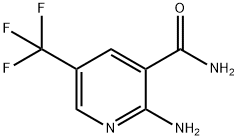 2-氨基-5-三氟甲基烟酰胺 结构式