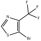 5-溴-4-(三氟甲基)噻唑-2-胺 结构式