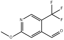 2-甲氧基-4-甲酰基-5-三氟甲基吡啶 结构式