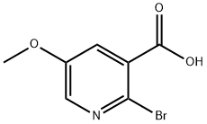 2-溴-5-甲氧基吡啶-3-羧酸 结构式