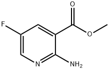 2-氨基-5-氟吡啶-3-甲酸甲酯 结构式
