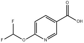 6-(二氟甲氧基)烟酸 结构式