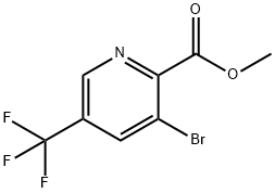 3-溴-5-三氟甲基吡啶-2-甲酸甲酯 结构式