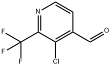 3-氯-2-(三氟甲基)异烟醛 结构式