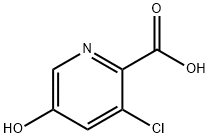 3-氯-5-羟基吡啶甲酸 结构式