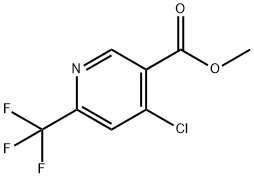 4-氯-6-三氟甲基烟酸甲酯 结构式