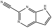 7H-Pyrrolo[2,3-d]pyrimidine-2-carbonitrile 结构式