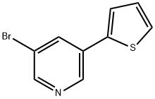 3-溴-5-(2-噻吩基)吡啶 结构式