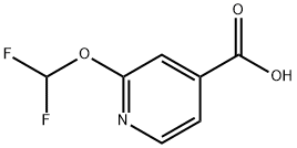2-(二氟甲氧基)异尼古丁酸 结构式
