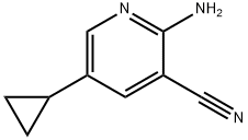 2-氨基-5-环丙基氰吡啶 结构式