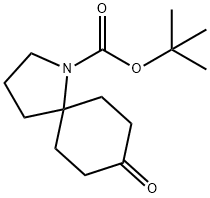 tert-Butyl 8-oxo-1-azaspiro[4.5]decane-1-carboxylate 结构式