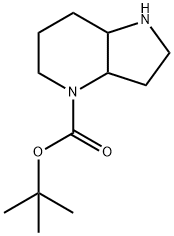 顺-六氢-1H-吡咯并[3,2-B]吡啶-4(2H)-羧酸叔丁基酯 结构式