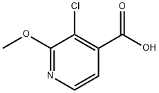 3-CHLORO-2-METHOXYISONICOTINIC ACID 结构式