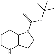 1-N-BOC-八氢-吡咯并[3,2-B]吡啶 结构式