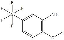 2-甲氧基-5-(五氟-Λ6-硫烷基)苯胺 结构式
