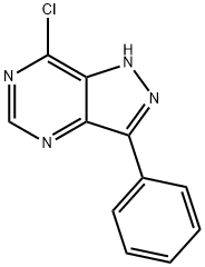 7-氯-3-苯基吡唑[4,3-D]并嘧啶 结构式