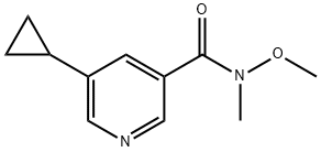 5-环丙基-N-甲氧基-N-甲基烟酰胺 结构式