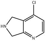 4-氯-6,7-二氢-5H-吡咯并[3,4-B]吡啶 盐酸盐 结构式