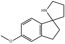 2,3-二氢-5-甲氧基螺[1H-茚-1,2'-吡咯烷] 结构式