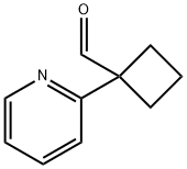 1-(2-吡啶基)环丁烷甲醛 结构式