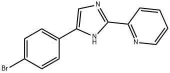 2-(4-(对溴苯基)-1-H-咪唑基)-吡啶 结构式