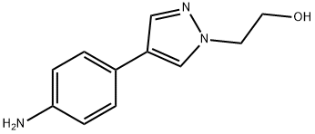 1H-吡唑-1-乙醇,4-(4-氨基苯基) 结构式