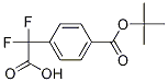 2-(4-(叔丁氧羰基)苯基)-2,2-二氟乙酸 结构式