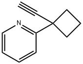 2-(1-ethynylcyclobutyl)pyridine 结构式