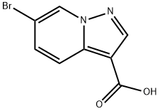 6-溴吡唑并[1,5-A]吡啶-3-羧酸 结构式