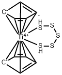 双(环戊二烯基)五硫化钛(IV) 结构式
