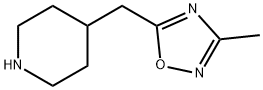 3-甲基-5-(哌啶-4-基甲基)-1,2,4-噁二唑 结构式